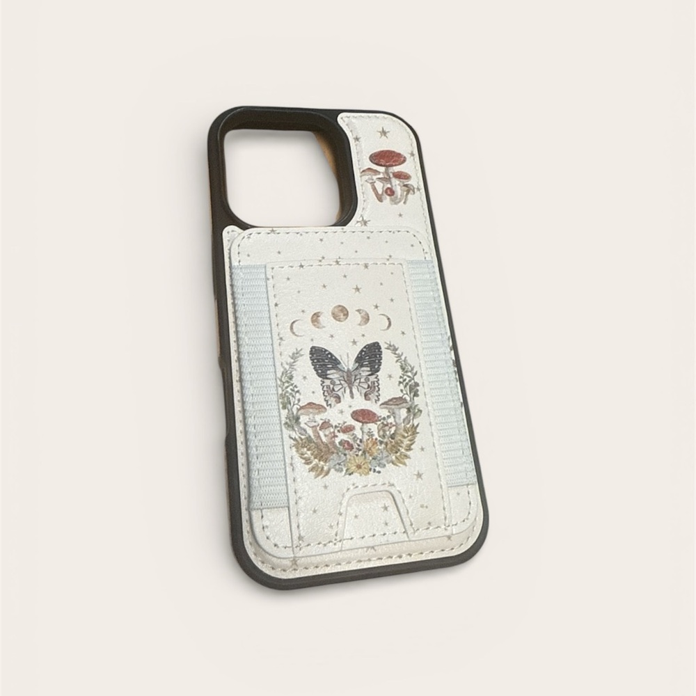 Butterfly Design Phone Case - Black and White